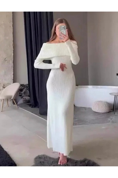 Abalı Yeni sezon kışlık üzün elbise