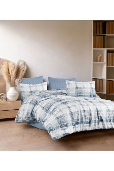 GENÇEV HOME COLLECTİONS طقم غطاء لحاف مفرد مع ملاءات مرنة