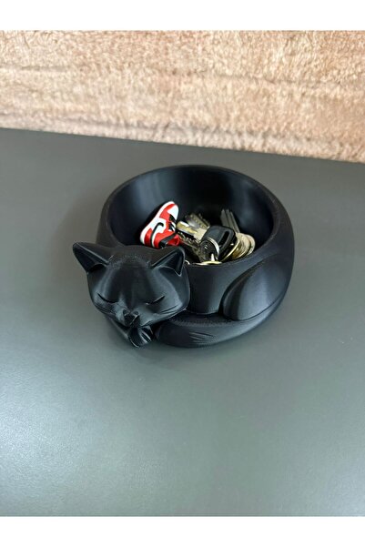 TriVox3D Multipurpose Stylish Bowl Ornament in the Shape of a Cat