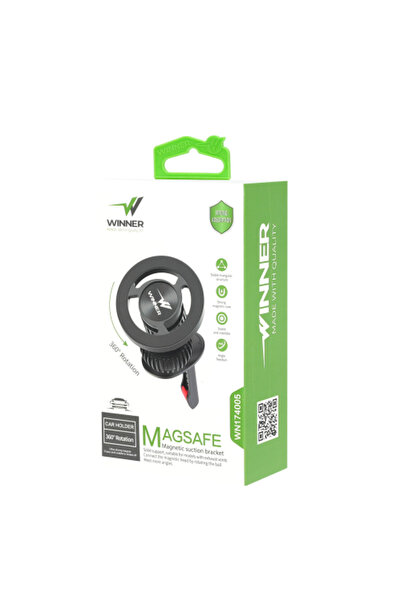 WINNER Magnetic Air Vent Mobile Holder — 360° Rotating, MagSafe Compatible