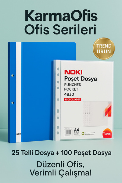 KarmaOfis Office Series – Premium Filing Set Blue