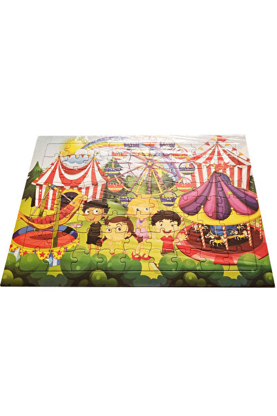 Mahi Max 72 Parça En Büyük Boy Renkli Resim Karton Yapboz Puzzle 38x28cm - Lu...