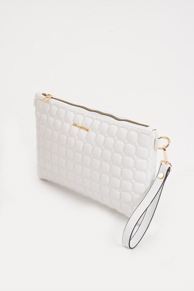 RKY SERENITY Sanmorris Women's Faux Leather Mosaic Pattern Adjustable Crossbody and Hand Strap Portfolio, Clutch Bag