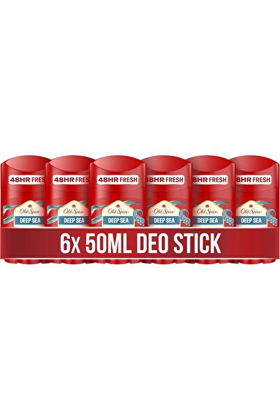 Old Spice Deep Sea Deodorant Stick for Men, 6 x 50 ml