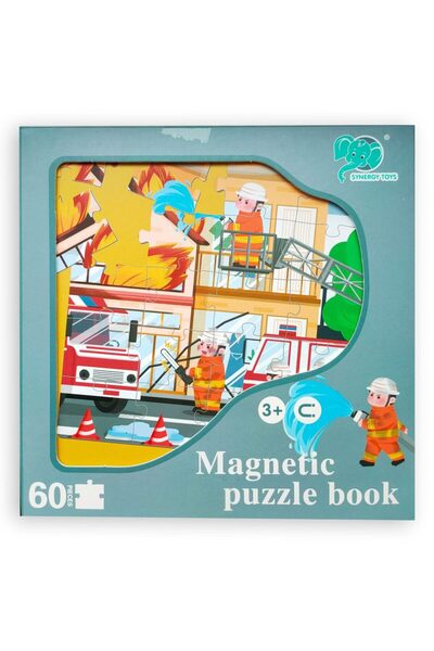 sallma Magnetic puzzle game, The Fearless Firefighters, 60 pieces