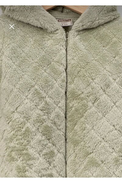 mini mia Baby Zippered Warm Hooded Welsoft Soft Jumpsuit