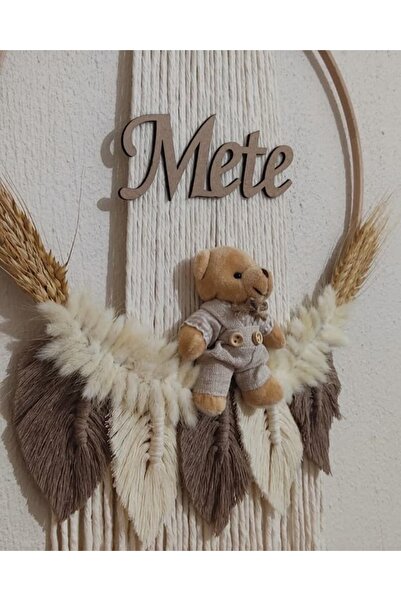 SuMavisi Makrome Kapı Süsü & Yenidoğan & Hediye & Erkekbebek & El Yapımı