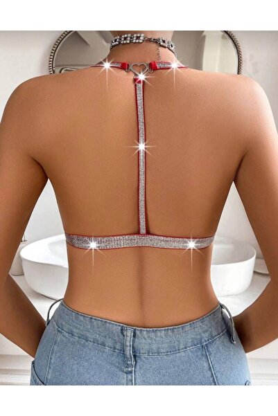 MODA Stone Detail Front Closure Bra