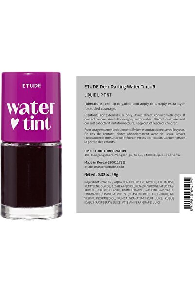 Etude House Etude Dear Darling Water Lip Tint #5 Grape Ade