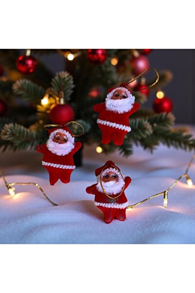madamina 3 мини орнамента на Дядо Коледа за елхи, декоративен мини комплект о...