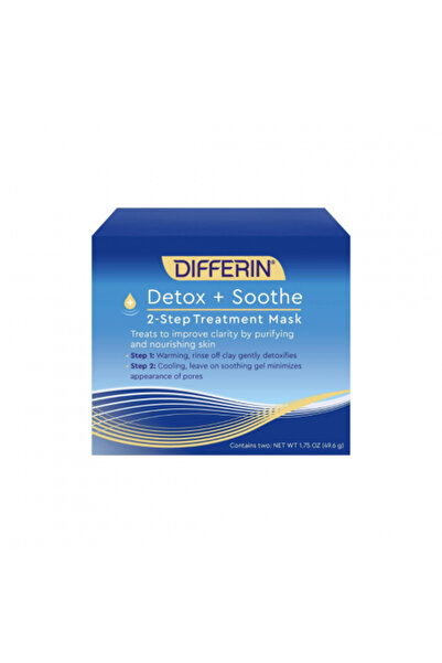 Differin Detox + Soothe Two-Step Clay Face Mask 49.6g