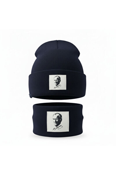 Mustran Teen & Adult Unisex Beanie Neck Gaiter Set of 2 | One Size+12 Years | 95% Cotton | Double Layer 4 Layer Ear