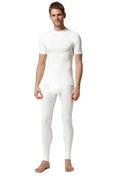 Çift Kaplan ملابس داخلية حرارية للرجال من قماش فيلفوت الأصلي بنصف كم