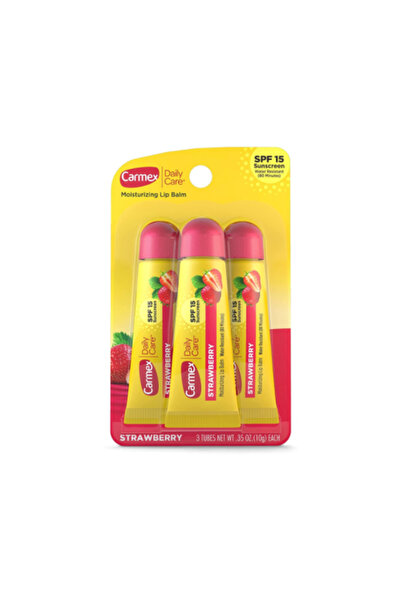 BRONZENET Carmex Strawberry Lip Balm - 3 Pack