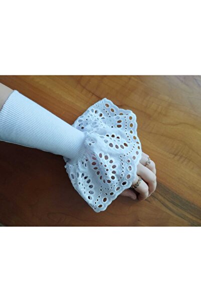 PL pamuk fisto motif beyaz kolluk