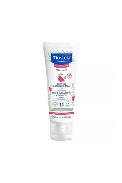 TOPONEE Mustela Soothing and Moisturizing Facial Cream for Sensitive Babies - Fragrance-Free 40ml