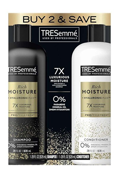 TRESemmé Rich Moisture Shampoo & Conditioner Pack of 2 for Dry Hair, 28 oz