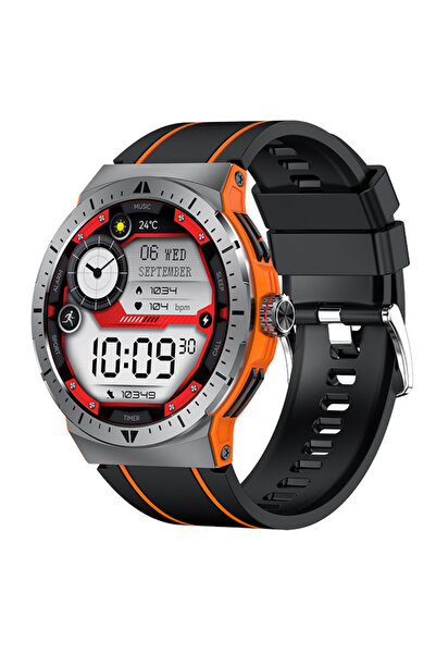 Ixiu Ceas inteligent HK52 pentru bărbați, AMOLED de 1,43 inch, ecran 466x466, apeluri BT5.3, monitorizare a stării de sănătate, moduri sport, silicon