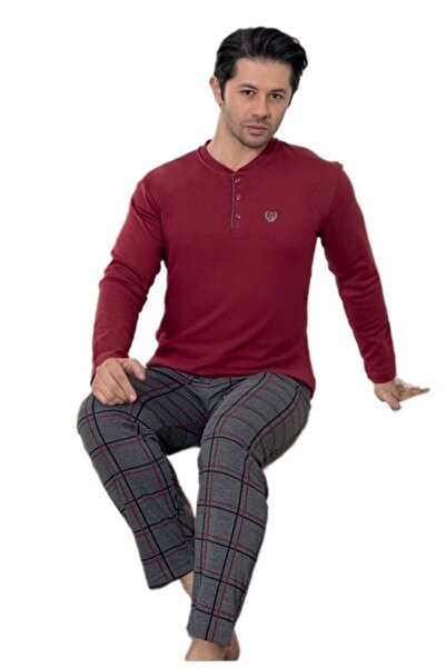 bipamuk Arden Winter Combed Interlock Fabric Women's Pajama Set Soft Textured Warm and Comfortable M/2Xl