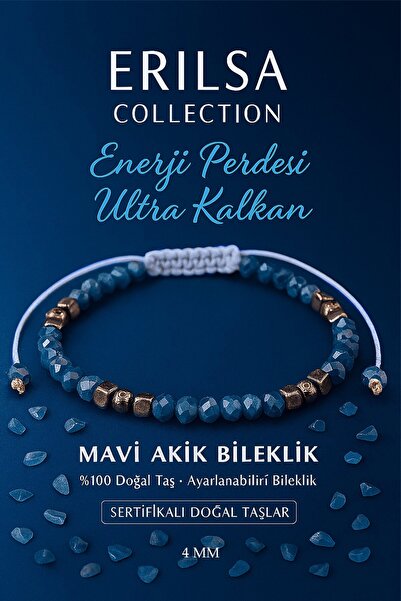 Erilsa سوار حماية فائق الحماية معتمد من Energy Shield - حجر طبيعي من العقيق ا...