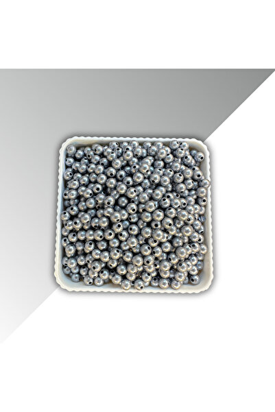 HERALDİS خرز لؤلؤي ملون باللون الرمادي الفضي مقاس 6 مم - مناسب للمجوهرات والأ...