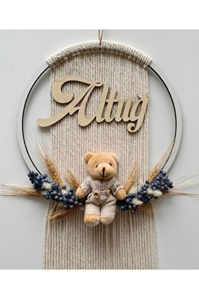 SuMavisi Makrome Bebek Odası & Kapı Süsü & Yenidoğan & Hastane çıkışı & El Yapımı