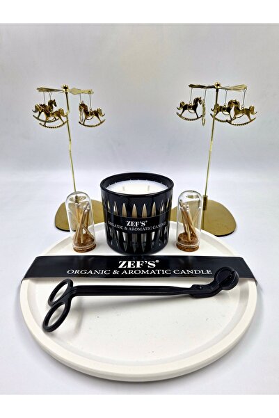 ZEFS CANDLE ZEF'S CANDLE YUVARLAK BETON SUNUM / MUM /TAKI TABAK/TEPSİ