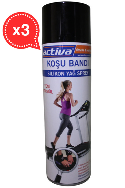 Koşu Bandı Yağı - Silikon Sprey - 500 ml (3 Adet)