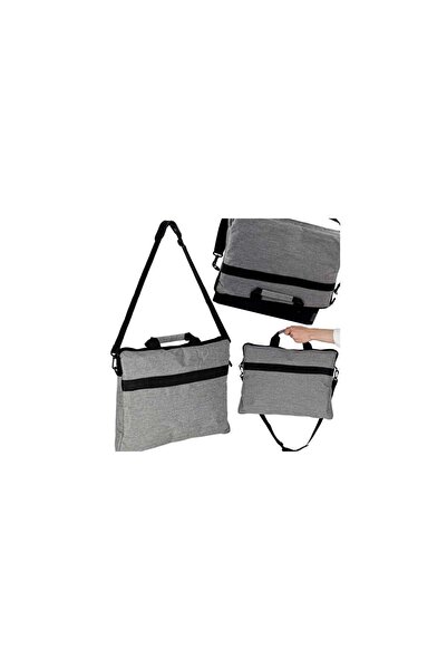 Three top online Laptop bag 15.6 inch shoulder bag briefcase with strap unisex grey