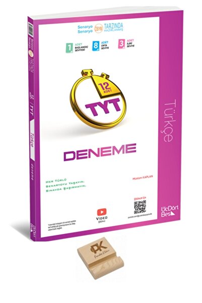 Üç Dört Beş Yayıncılık 345 TYT 2026 Türkçe Denemeleri + Telefon Standı