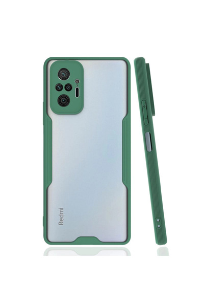 Twin Store حافظة ريدمي نوت 10 من السيليكون البلاتيني - أخضر