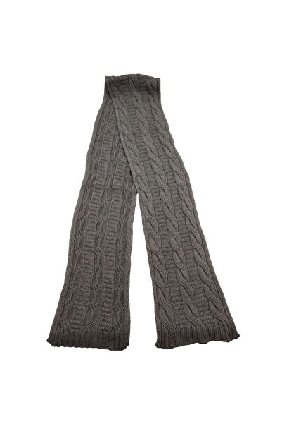 AXE SPORTSWEAR Winter Soft Textured Wool Hair Knitting Pattern Thick Knitwear Tuşe Scarf and Beanie 2-Piece Set