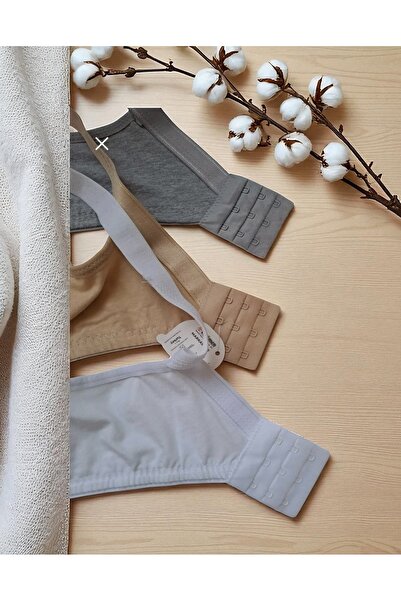 SATTENS 4-Pack Women's Combed Cotton Shaping / Sculpting Plus Size Maternity Bras