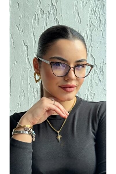 MONAL EYEWEAR Cat Gi̇rl Blueblock 56 Ekartman Protects and Calms Your Eyes Graduated Glass Can Be Installed