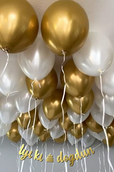 Baloncu Demmo 10 قطع ذهبية و10 قطع بيضاء لؤلؤية، لافتة عيد ميلاد من الرافيا +...