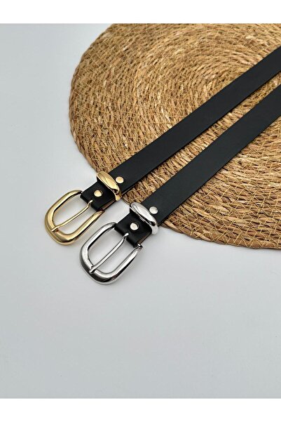 Mynoa Set of 2/Gold Bridge Buckle Women's Belt, Jacket Belt, Trouser Belt.