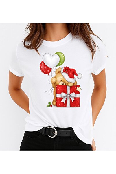 OEM Tricou 100% bumbac, cadou de Crăciun, roșu