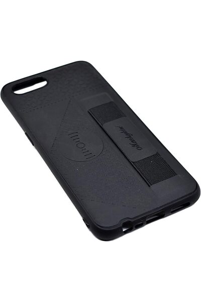 Generic Leather Cover With Holder For Realme C2 (Black)