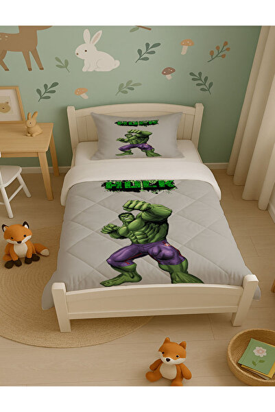Şen Dekorasyon Hulk Children's Quilt Set