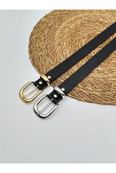 Mynoa Set of 2/Gold Bridge Buckle Women's Belt, Jacket Belt, Trouser Belt.