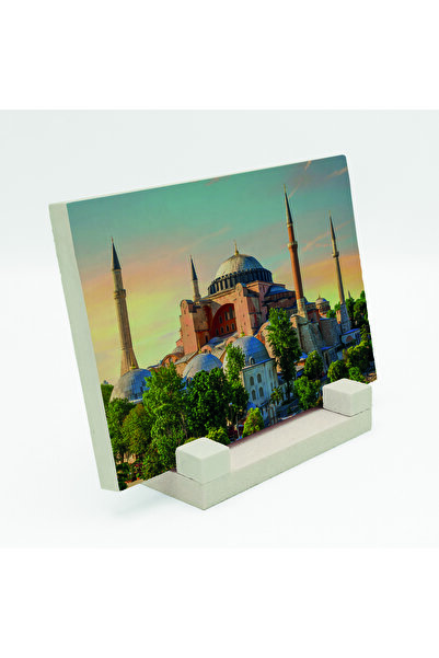 Sadrazam Masa de piatră naturală Ayasofya cu imprimeu 10cm x 15cm |   5G-AC1
