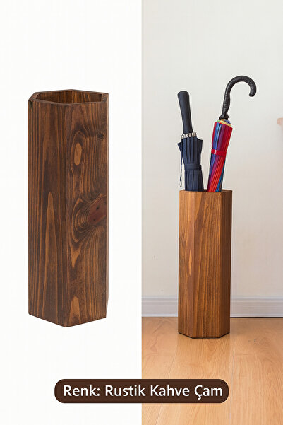 Woodymoda Ahşap Rustik Şemsiye Standı