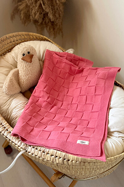 Digz fashion %100 Organic Cotton (GOTS) Pembe Bebek Battaniyesi