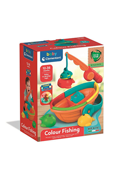 Animals Pește Boat Joc de pescuit colorat pentru bebeluși Clementoni