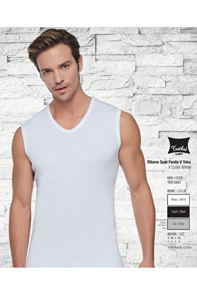 BENALİ (1 Piece) Tutku Ri̇bana Sports T-Shirt V-Neck Underwear