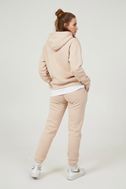 MBEY1989 Mbey 3 İplik Ş Fleece-Lined Women's Sweatpants