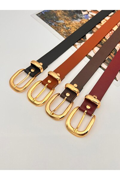 Mynoa 4-Piece Set/Gold Bridge Buckle Women's Belt, Jacket Belt, Trouser Belt.