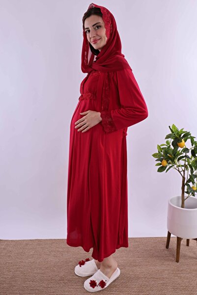 ByLohusa Effortt Cherry Hijab Maternity Set