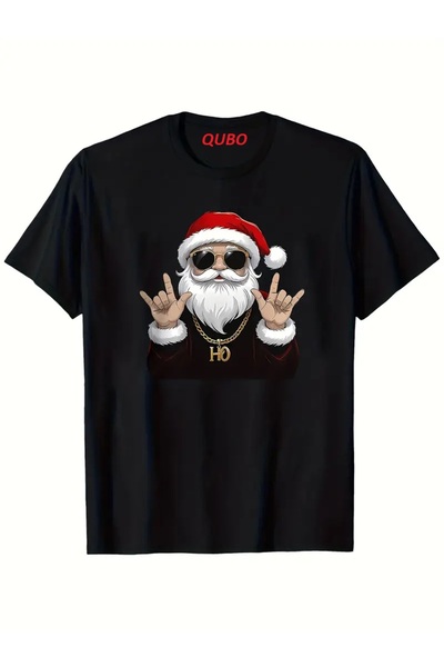 qubo sportswear & company qubo Unisex Oversize Baskılı Pamuklu Bisiklet Yaka ...