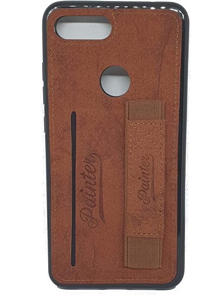 Other Xiaomi Redmi 6 & Redmi 6A Texture Cloth Back Cover With Holder & Card Pocket - Brown